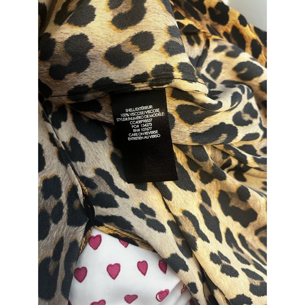 Alice and Olivia Chassidy Shirt Dress Small Leopard Print Maxi NO BELT - Picture 6 of 6